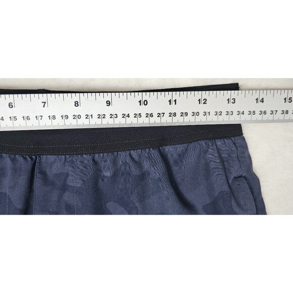 RHONE 7" Mako Tech Shorts Men's Small Camo Blue Unlined, DWR - Picture 3 of 13